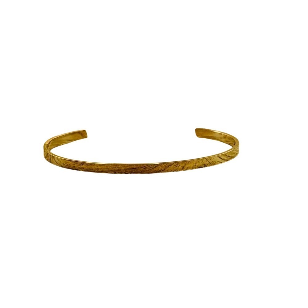Minimalist Gold Cuff Bracelet Elegant Adjustable Bangle-Women Classic Jewelry